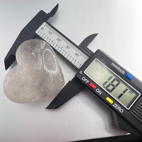 Clear Quartz Crystal Heart Carving (#3) - Picture 9 of 10